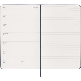 Kalenteri 18M WeekNote Hard Cover Large Sapphire Blue ryhmässä Paperit ja Lehtiöt / Kalenterit / 18 kk kalenterit @ Pen Store (137017)