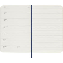 Kalenteri 18M WeekNote Soft Cover Pocket Sapphire Blue ryhmässä Paperit ja Lehtiöt / Kalenterit / 18 kk kalenterit @ Pen Store (137018)