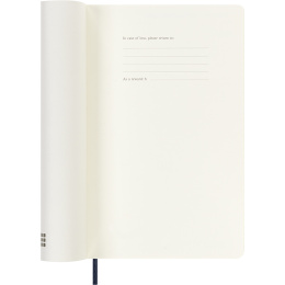 Kalenteri 18M WeekNote Soft Cover Large Sapphire Blue ryhmässä Paperit ja Lehtiöt / Kalenterit / 18 kk kalenterit @ Pen Store (137019)