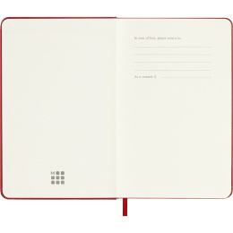 Kalenteri 18M WeekNote Hard Cover Pocket Red ryhmässä Paperit ja Lehtiöt / Kalenterit / 18 kk kalenterit @ Pen Store (137021)