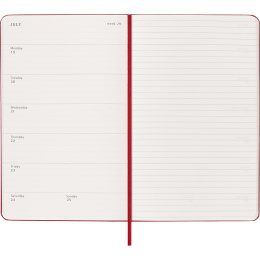 Kalenteri 18M WeekNote Hard Cover Large Red ryhmässä Paperit ja Lehtiöt / Kalenterit / 18 kk kalenterit @ Pen Store (137022)