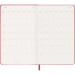 Kalenteri 18M WeekNote Hard Cover Large Red ryhmässä Paperit ja Lehtiöt / Kalenterit / 18 kk kalenterit @ Pen Store (137022)