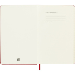 Kalenteri 18M WeekNote Hard Cover Large Red ryhmässä Paperit ja Lehtiöt / Kalenterit / 18 kk kalenterit @ Pen Store (137022)