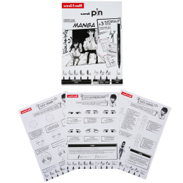 Pin Fine Line Manga Set ryhmässä Kynät / Taiteilijakynät / Finelinerit @ Pen Store (137083)