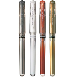 Signo Broad UM-153 Gel 4-osainen setti ryhmässä Kynät / Kirjoittaminen / Geelikynät @ Pen Store (137113)