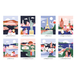 Mystery Coloring Around the World ryhmässä Askartelu ja Harrastus / Kirjat / Aikuisten värityskirjat @ Pen Store (137179)