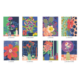 Mystery Coloring Flowers ryhmässä Askartelu ja Harrastus / Kirjat / Aikuisten värityskirjat @ Pen Store (137180)