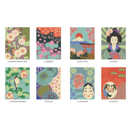 Mystery Coloring Japan ryhmässä Askartelu ja Harrastus / Kirjat / Aikuisten värityskirjat @ Pen Store (137181)