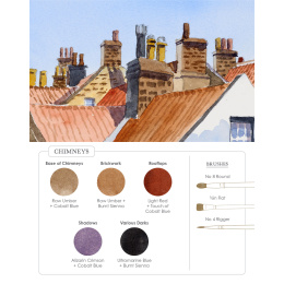 Watercolor Mixing Deck: Architecture ryhmässä Askartelu ja Harrastus / Kirjat / Ohjekirjat @ Pen Store (137193)