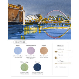 Watercolor Mixing Deck: Architecture ryhmässä Askartelu ja Harrastus / Kirjat / Ohjekirjat @ Pen Store (137193)