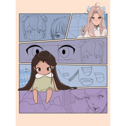 Draw Manga Faces, Heads and Hairstyles ryhmässä Askartelu ja Harrastus / Kirjat / Ohjekirjat @ Pen Store (137217)