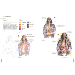 Paint 50: Watercolour Figures ryhmässä Askartelu ja Harrastus / Kirjat / Ohjekirjat @ Pen Store (137228)