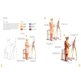 Paint 50: Watercolour Figures ryhmässä Askartelu ja Harrastus / Kirjat / Ohjekirjat @ Pen Store (137228)