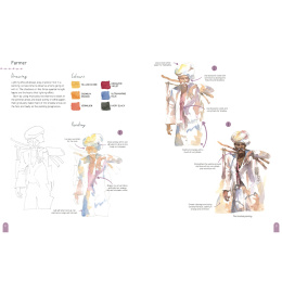 Paint 50: Watercolour Figures ryhmässä Askartelu ja Harrastus / Kirjat / Ohjekirjat @ Pen Store (137228)