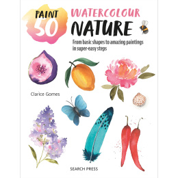 Paint 50: Watercolour Nature ryhmässä Askartelu ja Harrastus / Kirjat / Ohjekirjat @ Pen Store (137229)