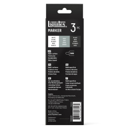 Marker Monochrome 3-sainen setti ryhmässä Kynät / Taiteilijakynät / Akryylitussit @ Pen Store (137367)