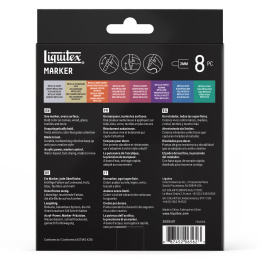 Marker Metallic 8-sainen setti ryhmässä Kynät / Taiteilijakynät / Akryylitussit @ Pen Store (137373)