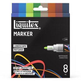 Marker Landscape 8-sainen setti ryhmässä Kynät / Taiteilijakynät / Akryylitussit @ Pen Store (137374)