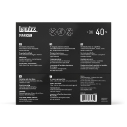 Marker Radical 40-set ryhmässä Kynät / Taiteilijakynät / Akryylitussit @ Pen Store (137376)