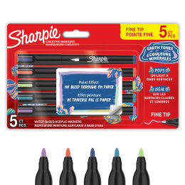 Creative Marker Fine Tip 5 kpl Earth Tones ryhmässä Kynät / Taiteilijakynät / Akryylitussit @ Pen Store (137403)