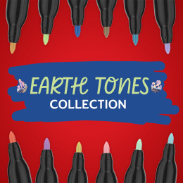 Creative Marker Fine Tip 12 kpl Earth Tones ryhmässä Kynät / Taiteilijakynät / Akryylitussit @ Pen Store (137407)