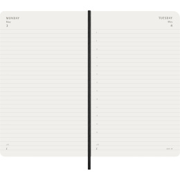 Kalenteri 12M Daily 2027 Softcover Large Black ryhmässä Paperit ja Lehtiöt / Kalenterit / 12 kk kalenterit @ Pen Store (137424)