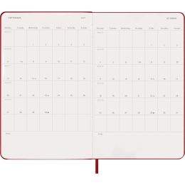 Kalenteri 12M Daily 2027 Hardcover Large Red ryhmässä Paperit ja Lehtiöt / Kalenterit / 12 kk kalenterit @ Pen Store (137426)