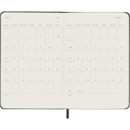 Kalenteri 12M Daily 2027 Hardcover Pocket Myrtle Green ryhmässä Paperit ja Lehtiöt / Kalenterit / 12 kk kalenterit @ Pen Store (137434)