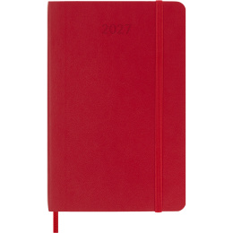 Kalenteri 12M Daily 2027 Softcover Pocket Red ryhmässä Paperit ja Lehtiöt / Kalenterit / 12 kk kalenterit @ Pen Store (137436)