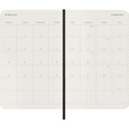 Kalenteri 12M Monthly 2027 Softcover Pocket Black ryhmässä Paperit ja Lehtiöt / Kalenterit / 12 kk kalenterit @ Pen Store (137440)