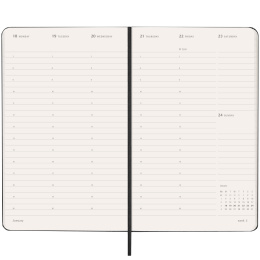 Kalenteri 12M Weekly Vertical PRO 2027 Hardcover Large Black ryhmässä Paperit ja Lehtiöt / Kalenterit / 12 kk kalenterit @ Pen Store (137442)