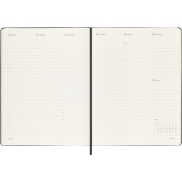 Kalenteri 12M Weekly Vertical PRO 2027 Hardcover XL Black  ryhmässä Paperit ja Lehtiöt / Kalenterit / 12 kk kalenterit @ Pen Store (137443)