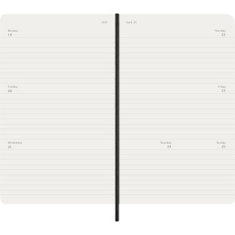 Kalenteri 12M Weekly Horizontal 2027 Softcover Large Black ryhmässä Paperit ja Lehtiöt / Kalenterit / 12 kk kalenterit @ Pen Store (137447)