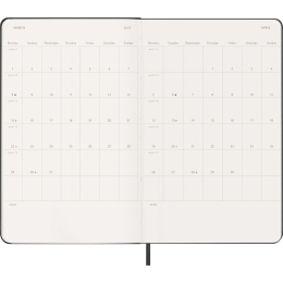 Kalenteri 12M Weekly Notebook 2027 Hardcover Large Black  ryhmässä Paperit ja Lehtiöt / Kalenterit / 12 kk kalenterit @ Pen Store (137450)