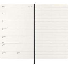 Kalenteri 12M Weekly Notebook 2027 Softcover Large Black  ryhmässä Paperit ja Lehtiöt / Kalenterit / 12 kk kalenterit @ Pen Store (137451)