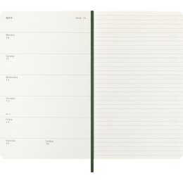 Kalenteri 12M Weekly Notebook 2027 Softcover Large Myrtle Green  ryhmässä Paperit ja Lehtiöt / Kalenterit / 12 kk kalenterit @ Pen Store (137453)