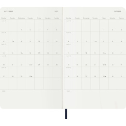 Kalenteri 12M Weekly Notebook 2027 Softcover Large Sapphire Blue  ryhmässä Paperit ja Lehtiöt / Kalenterit / 12 kk kalenterit @ Pen Store (137454)
