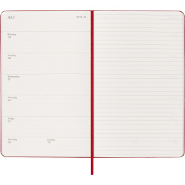 Kalenteri 12M Weekly Notebook 2027 Hardcover Large Red  ryhmässä Paperit ja Lehtiöt / Kalenterit / 12 kk kalenterit @ Pen Store (137455)