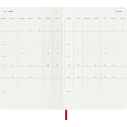 Kalenteri 12M Weekly Notebook 2027 Softcover Large Red  ryhmässä Paperit ja Lehtiöt / Kalenterit / 12 kk kalenterit @ Pen Store (137456)