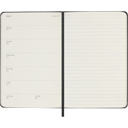 Kalenteri 12M Weekly Notebook 2027 Hardcover Pocket Black  ryhmässä Paperit ja Lehtiöt / Kalenterit / 12 kk kalenterit @ Pen Store (137458)
