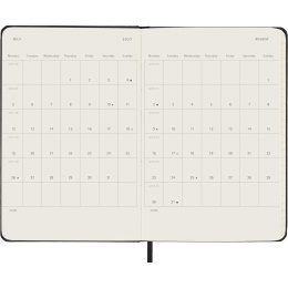 Kalenteri 12M Weekly Notebook 2027 Hardcover Pocket Black  ryhmässä Paperit ja Lehtiöt / Kalenterit / 12 kk kalenterit @ Pen Store (137458)