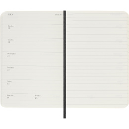 Kalenteri 12M Weekly Notebook 2027 Softcover Pocket Black  ryhmässä Paperit ja Lehtiöt / Kalenterit / 12 kk kalenterit @ Pen Store (137459)