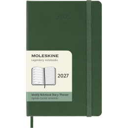 Kalenteri 12M Weekly Notebook 2027 Hardcover Pocket Myrtle Green  ryhmässä Paperit ja Lehtiöt / Kalenterit / 12 kk kalenterit @ Pen Store (137460)