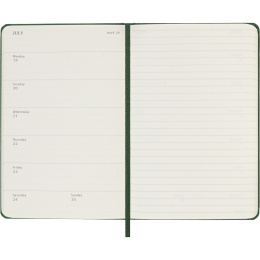 Kalenteri 12M Weekly Notebook 2027 Hardcover Pocket Myrtle Green  ryhmässä Paperit ja Lehtiöt / Kalenterit / 12 kk kalenterit @ Pen Store (137460)