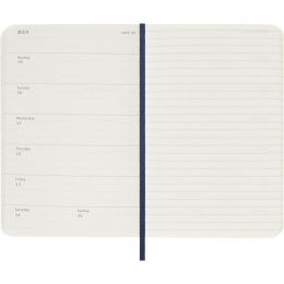Kalenteri 12M Weekly Notebook 2027 Softcover Pocket Sapphire Blue  ryhmässä Paperit ja Lehtiöt / Kalenterit / 12 kk kalenterit @ Pen Store (137462)