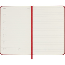 Kalenteri 12M Weekly Notebook 2027 Hardcover Pocket Red  ryhmässä Paperit ja Lehtiöt / Kalenterit / 12 kk kalenterit @ Pen Store (137463)