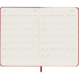 Kalenteri 12M Weekly Notebook 2027 Hardcover Pocket Red  ryhmässä Paperit ja Lehtiöt / Kalenterit / 12 kk kalenterit @ Pen Store (137463)