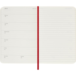 Kalenteri 12M Weekly Notebook 2027 Softcover Pocket Red  ryhmässä Paperit ja Lehtiöt / Kalenterit / 12 kk kalenterit @ Pen Store (137464)