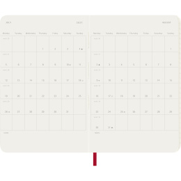 Kalenteri 12M Weekly Notebook 2027 Softcover Pocket Red  ryhmässä Paperit ja Lehtiöt / Kalenterit / 12 kk kalenterit @ Pen Store (137464)