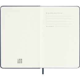 Kalenteri 12M Weekly Notebook 2027 Hardcover Pocket Sapphire Blue  ryhmässä Paperit ja Lehtiöt / Kalenterit / 12 kk kalenterit @ Pen Store (137465)